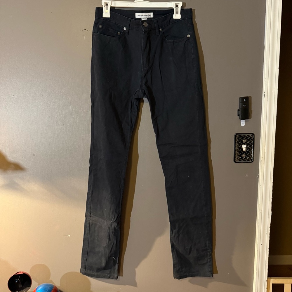 Men's Amazon Essentials black jeans